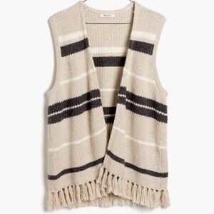Madewell Coastward Fringe Sweater-Vest